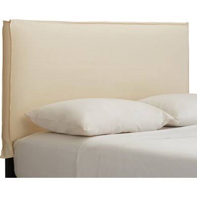 Full Duck Natural Upholstered Panel Headboard V400819