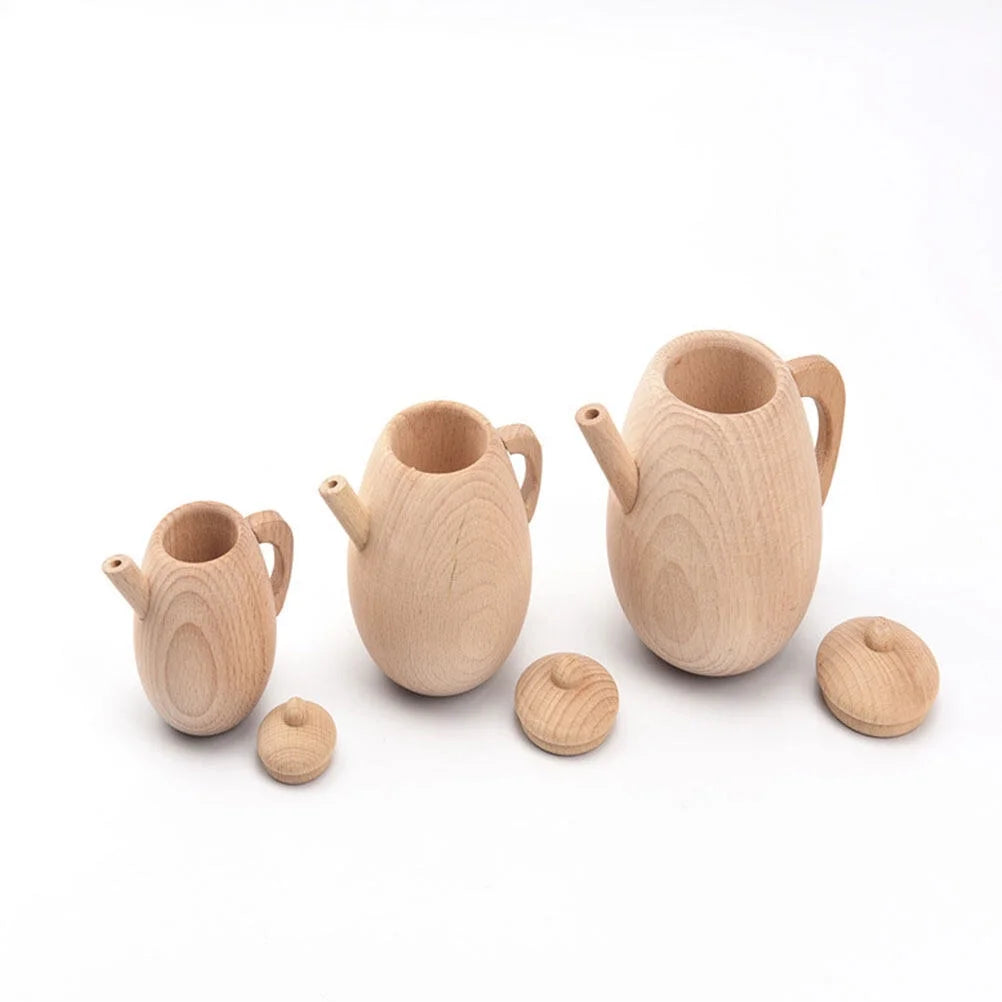 Solid Wood Tea Pot Toy G968464