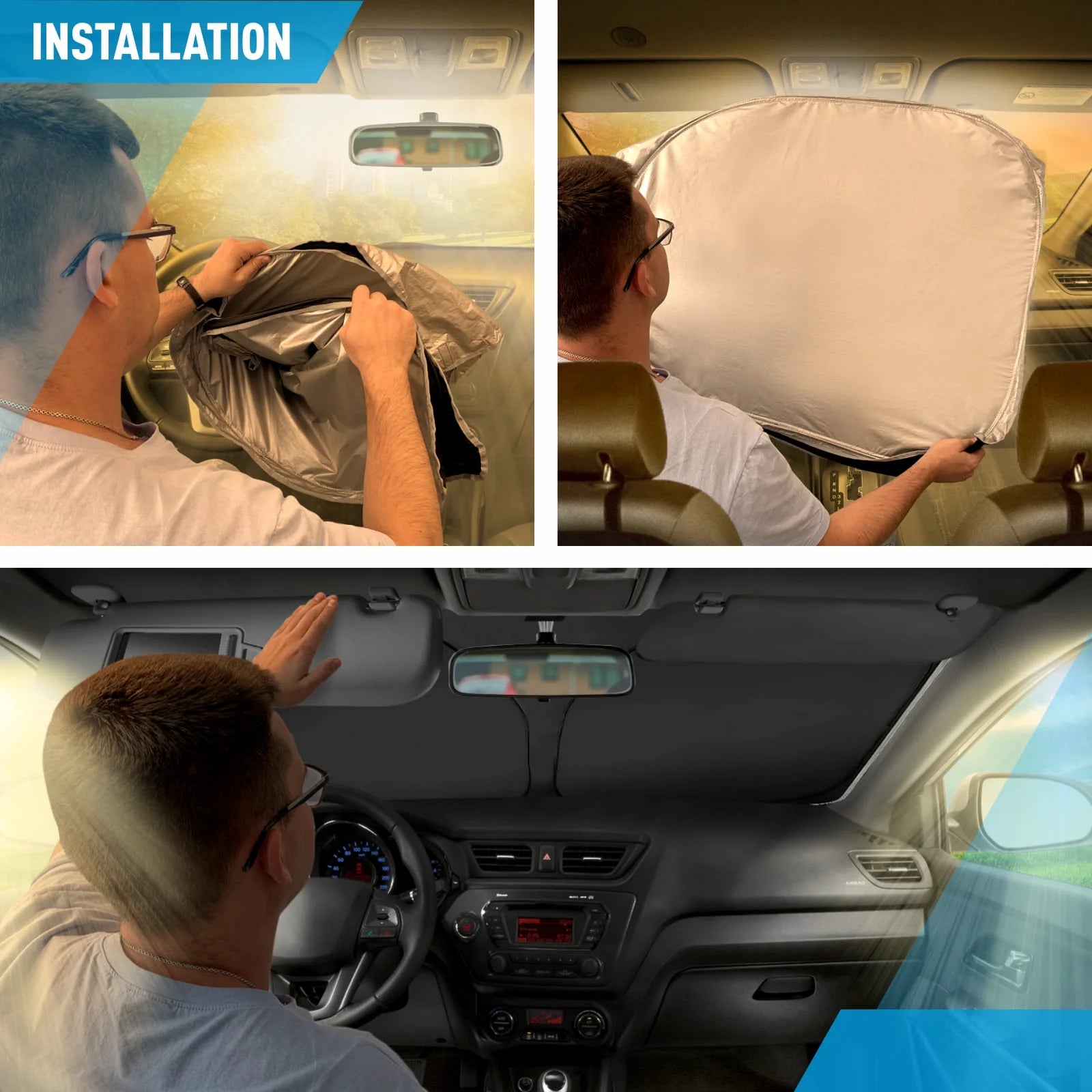 Windshield Sun Shade for BMW X3 2018-2024 W126290