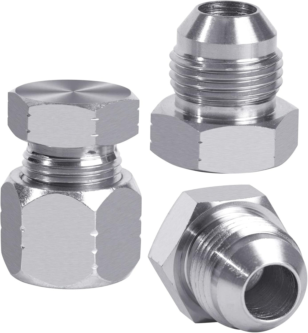 64pcs JIC 37° Flare Cap & Plug Kit, Galvanized Steel, Sizes-04 06 08 10 12 16 T1671