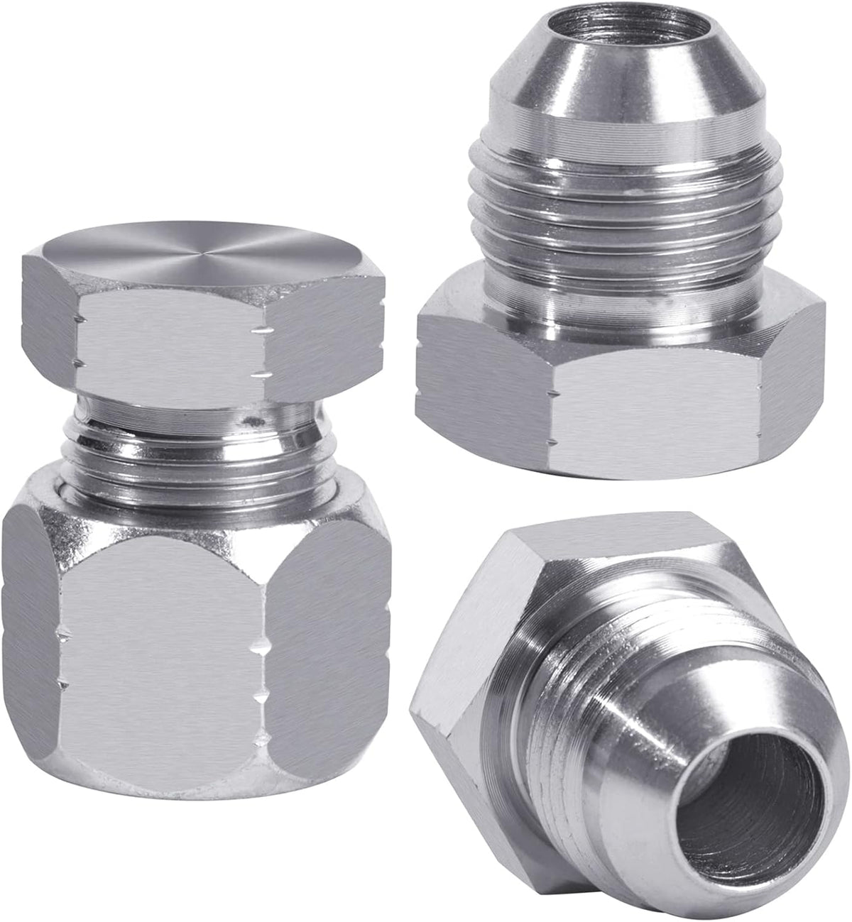 64pcs JIC 37° Flare Cap & Plug Kit, Galvanized Steel, Sizes-04 06 08 10 12 16 T1671