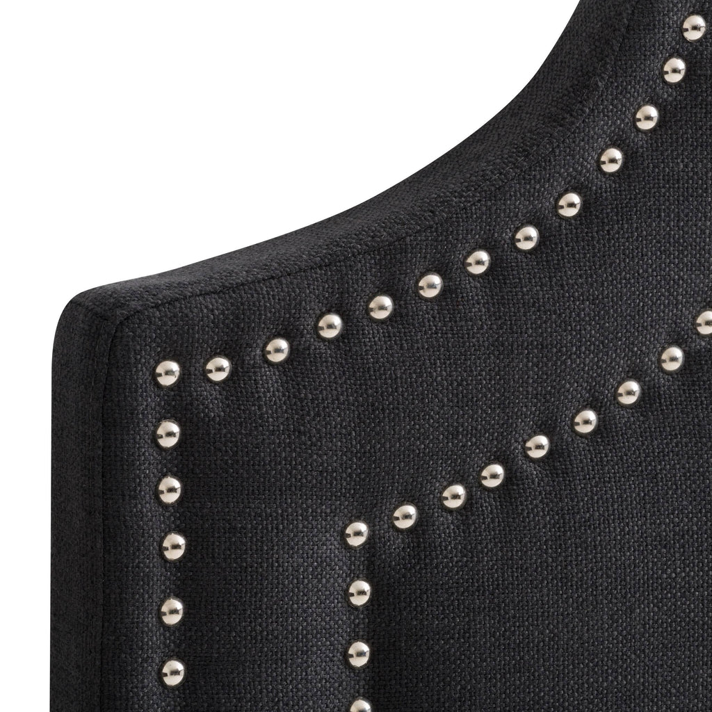 Navy Blue Button Tufted Headboard O1056