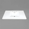 White 37x22 SinkTop with Widespread Faucet Hole M694