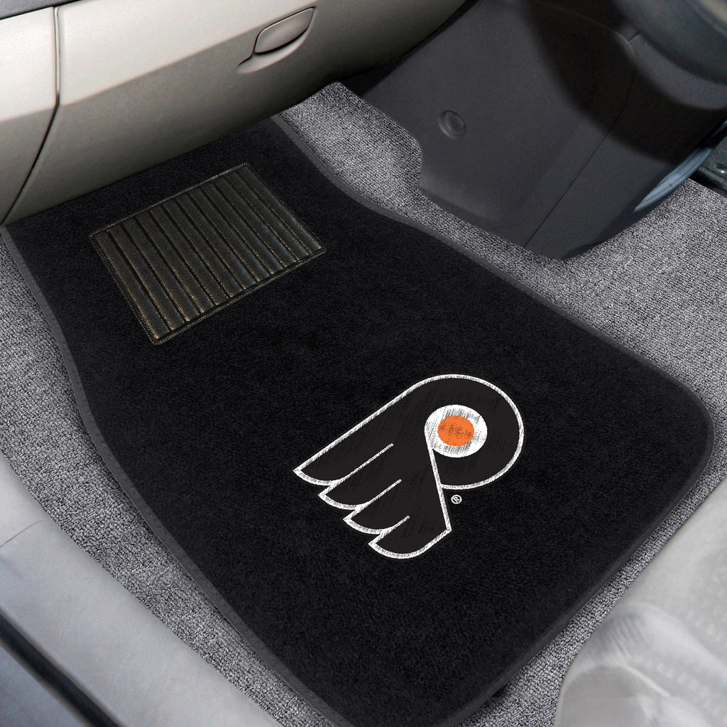 2 Piece Embroidered Car Mat Set 17" x 25.5" P49829