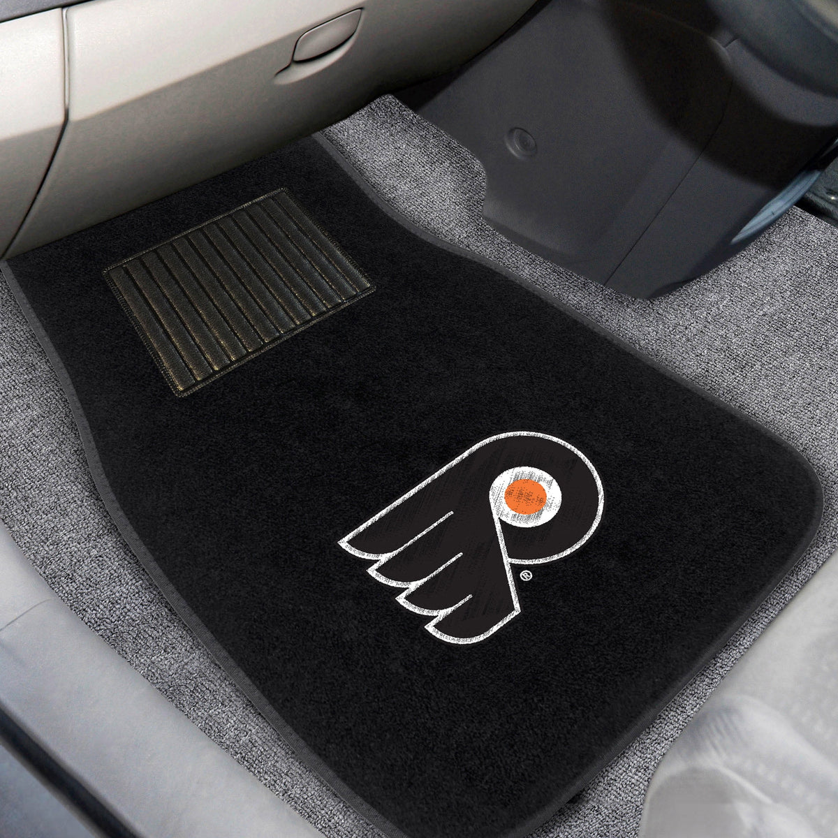 2 Piece Embroidered Car Mat Set 17" x 25.5" P49829