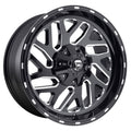 Gloss Black Milled 22x8.25 8x165.10 Wheel U299