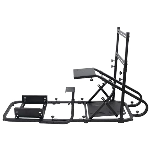 Racing Simulator Cockpit with Monitor Mount and Bucket Seat L9290