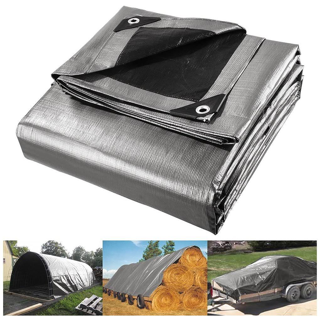 24x30ft Heavy Duty Waterproof Poly Tarp Canopy Tent Cover S74891