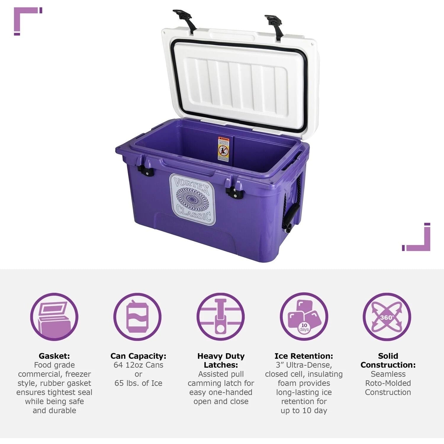 Ultra Violet 45 Qt. Rotational-Molded Cooler A327295