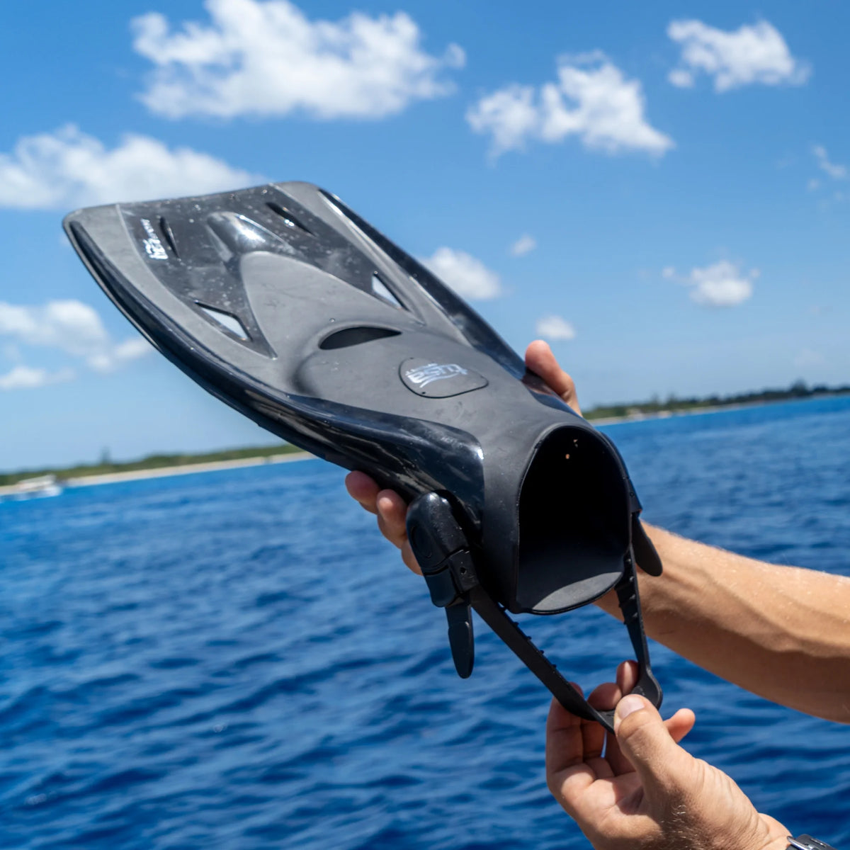 Blue Long Blade Snorkel Fins M944