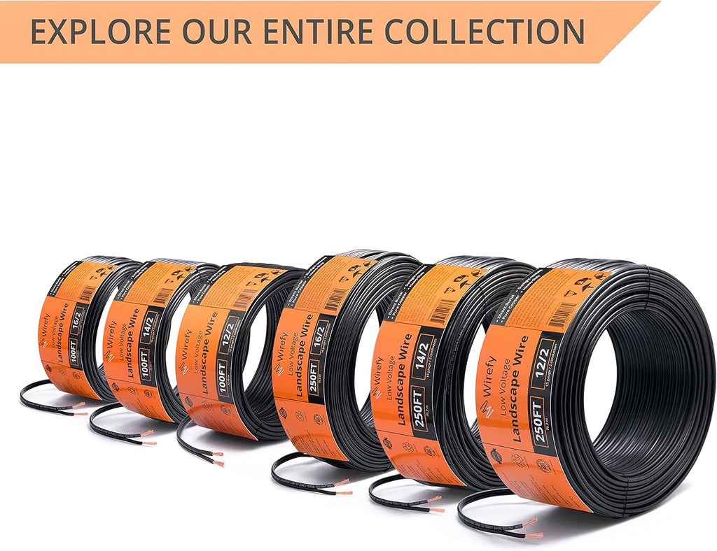 12/2 Low Voltage Landscape Lighting Wire 250 Feet H9091