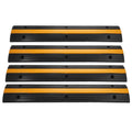 Black Rubber Cable Protector Speed Bump (4 Pack Single Channel) M3988