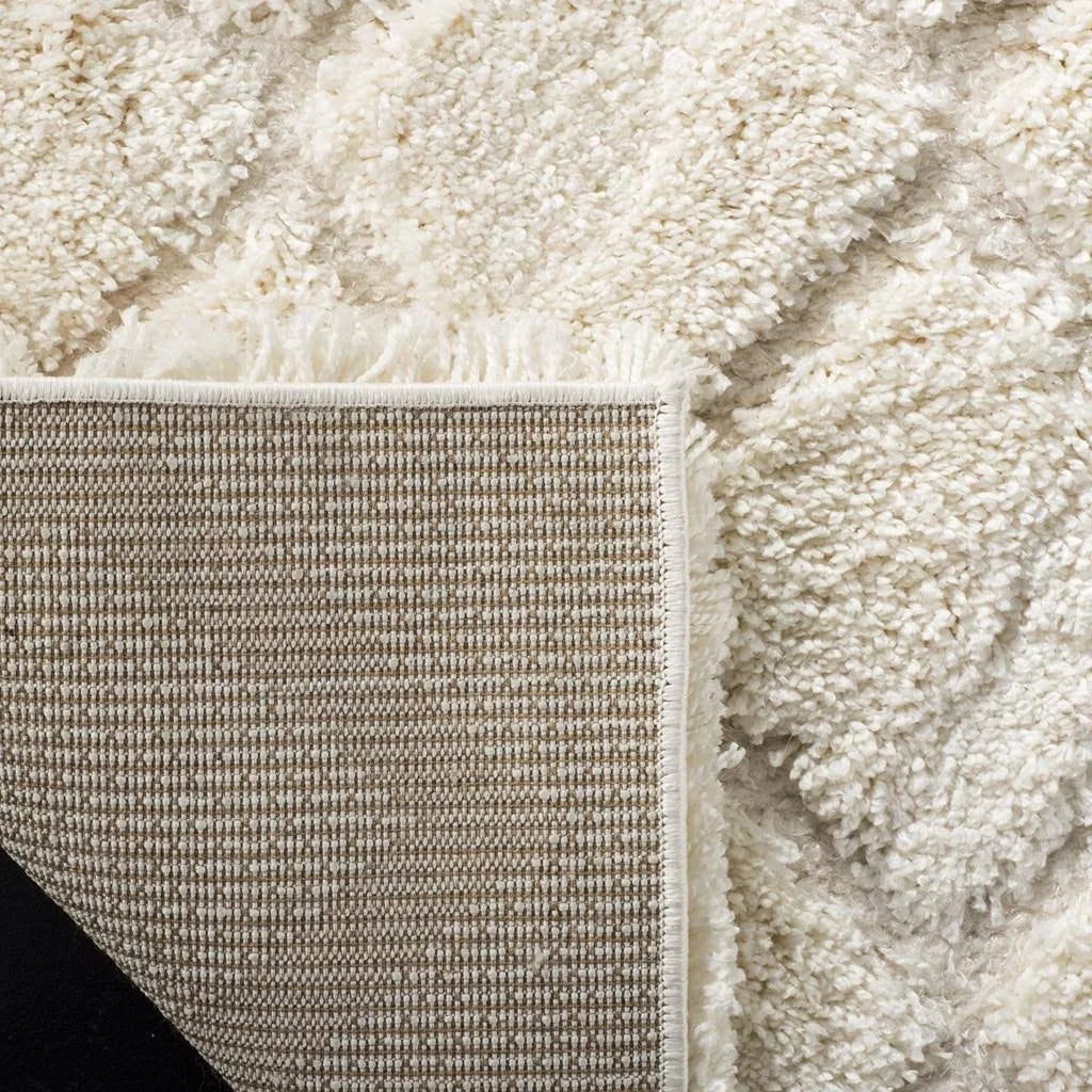 Creme Shag Square Rug J22414