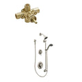 Brushed Nickel 2-Handle Shower Faucet with Valve O56876