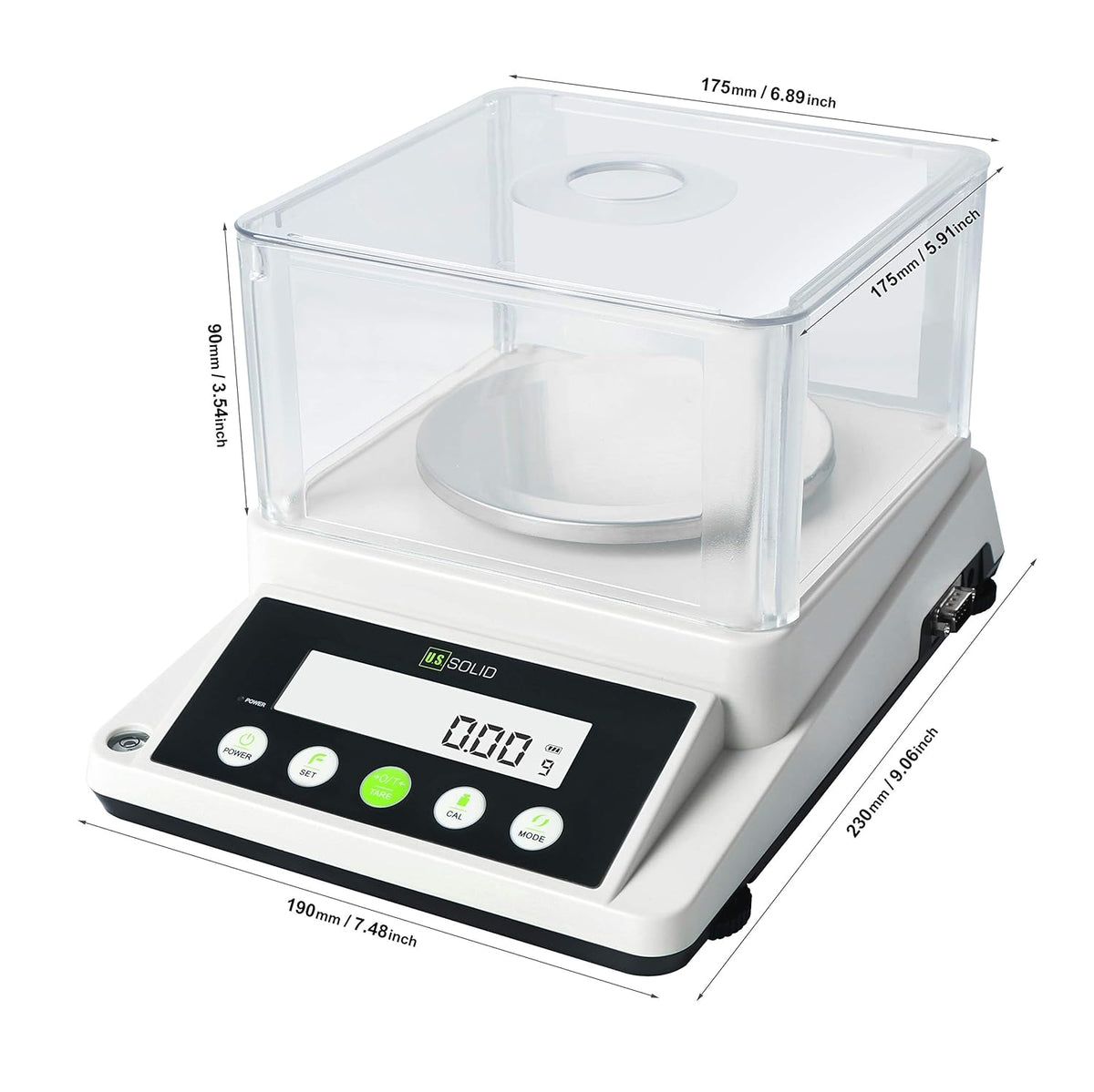 3100 g x 0.01 g Precision Analytical Lab Balance with 2 LCD Screens RS232 U791