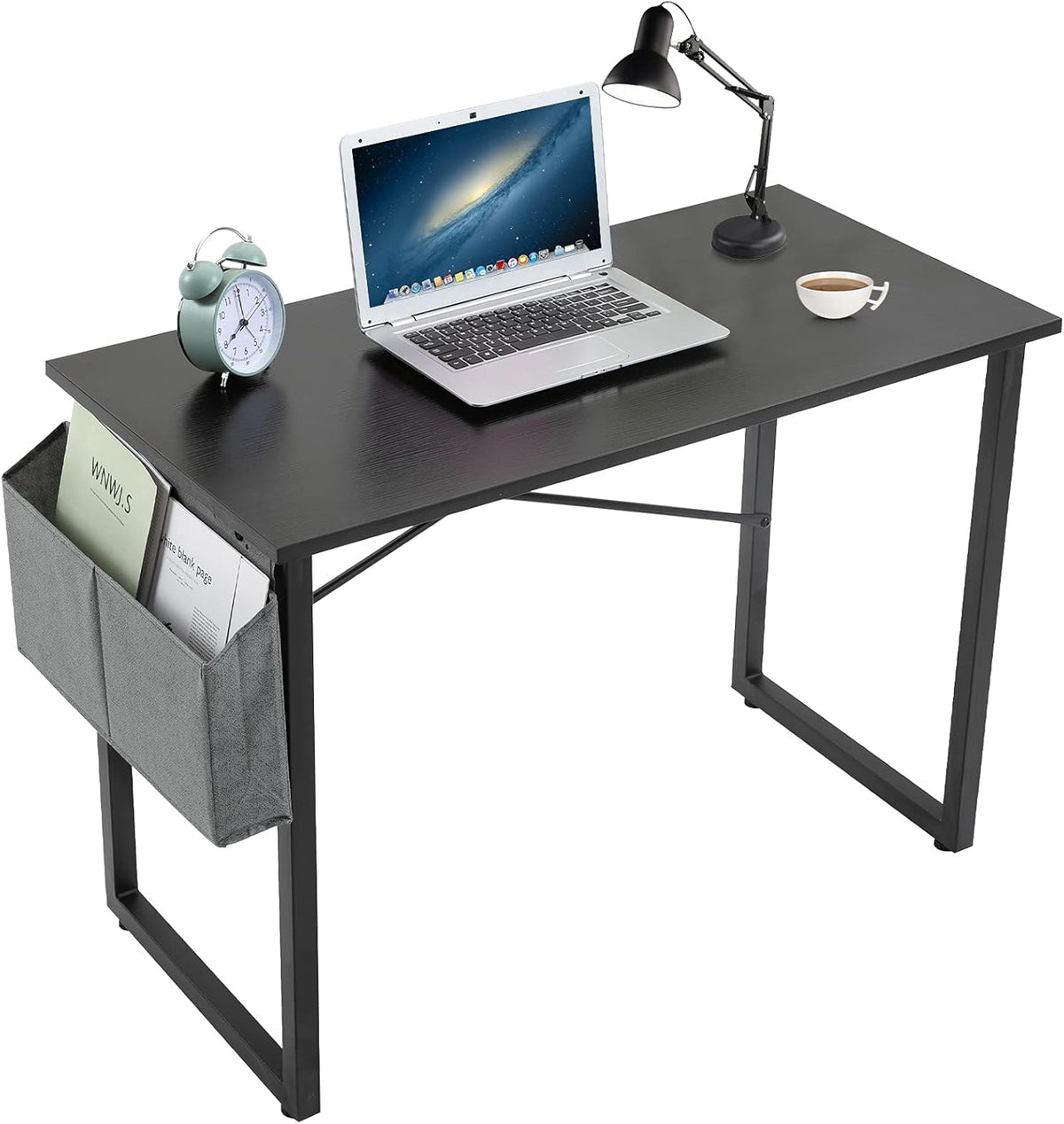 Black 40 inch Computer Desk with Storage Bag F567