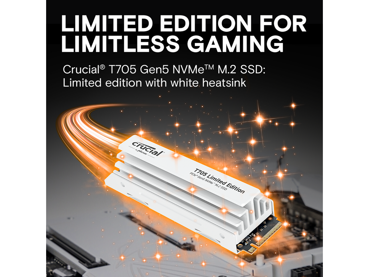 2TB PCIe Gen5 NVMe M.2 SSD with White Heatsink K16032