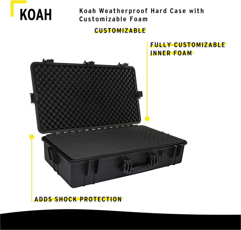 Weatherproof Hard Case with Customizable Foam G82388