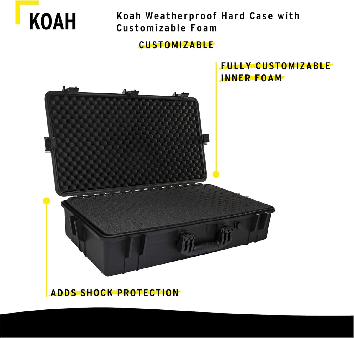 Weatherproof Hard Case with Customizable Foam G82388