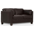 Chocolate Leather Loveseat Sofa P88952