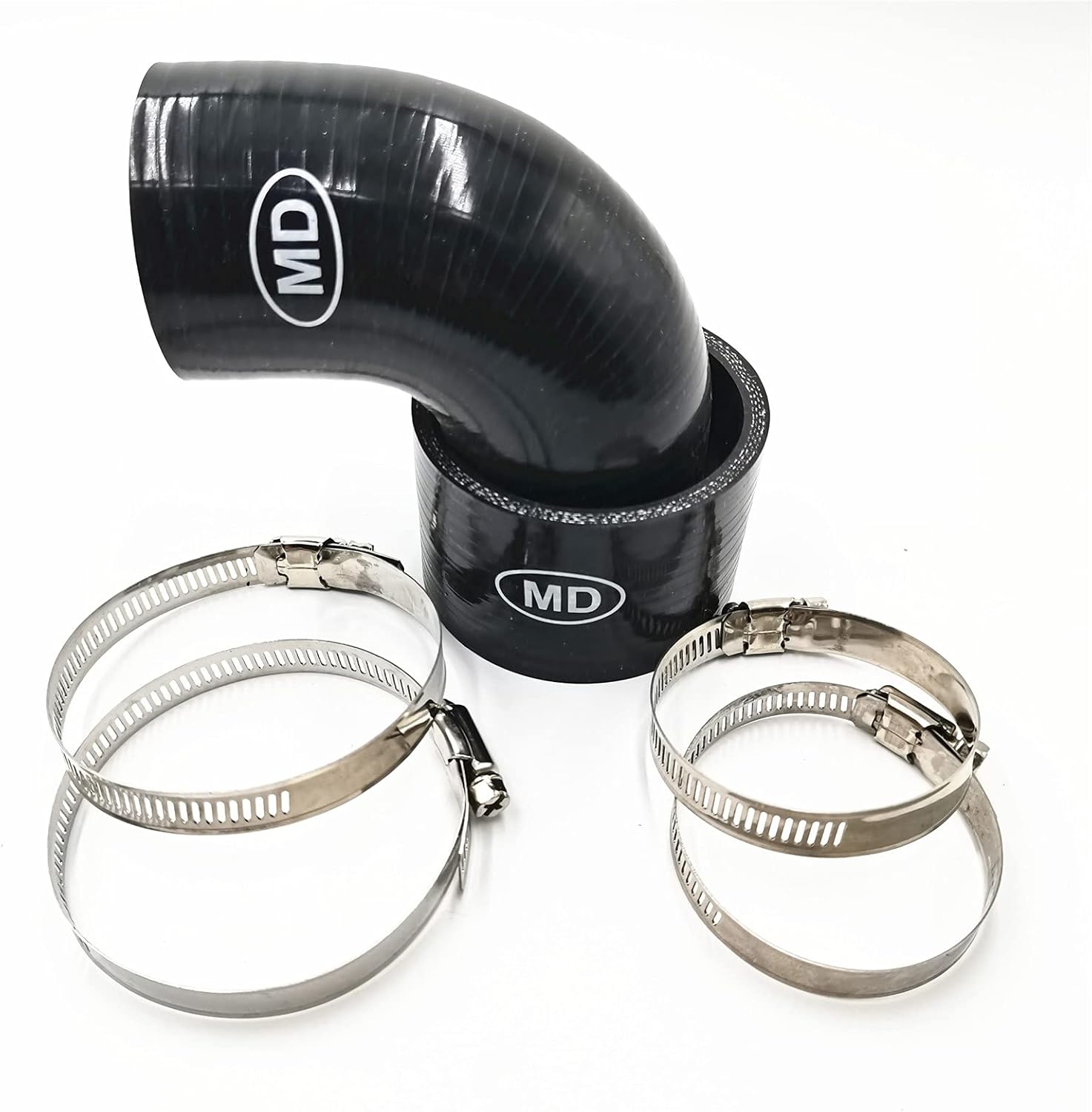Top Mount Intercooler Hose Kit Black Pack of 2 L386