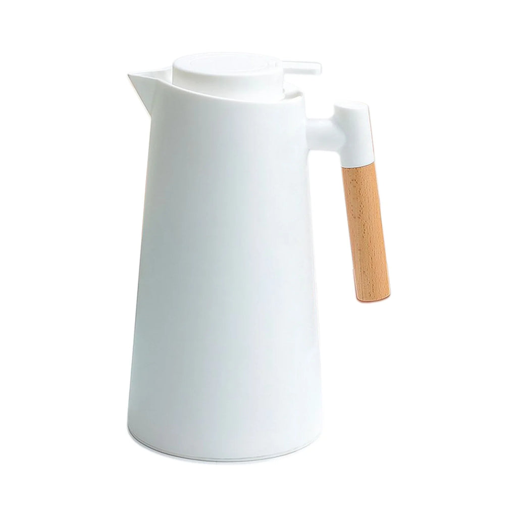 1L Double Walled Thermal Coffee Carafe with Wood Handle F185763
