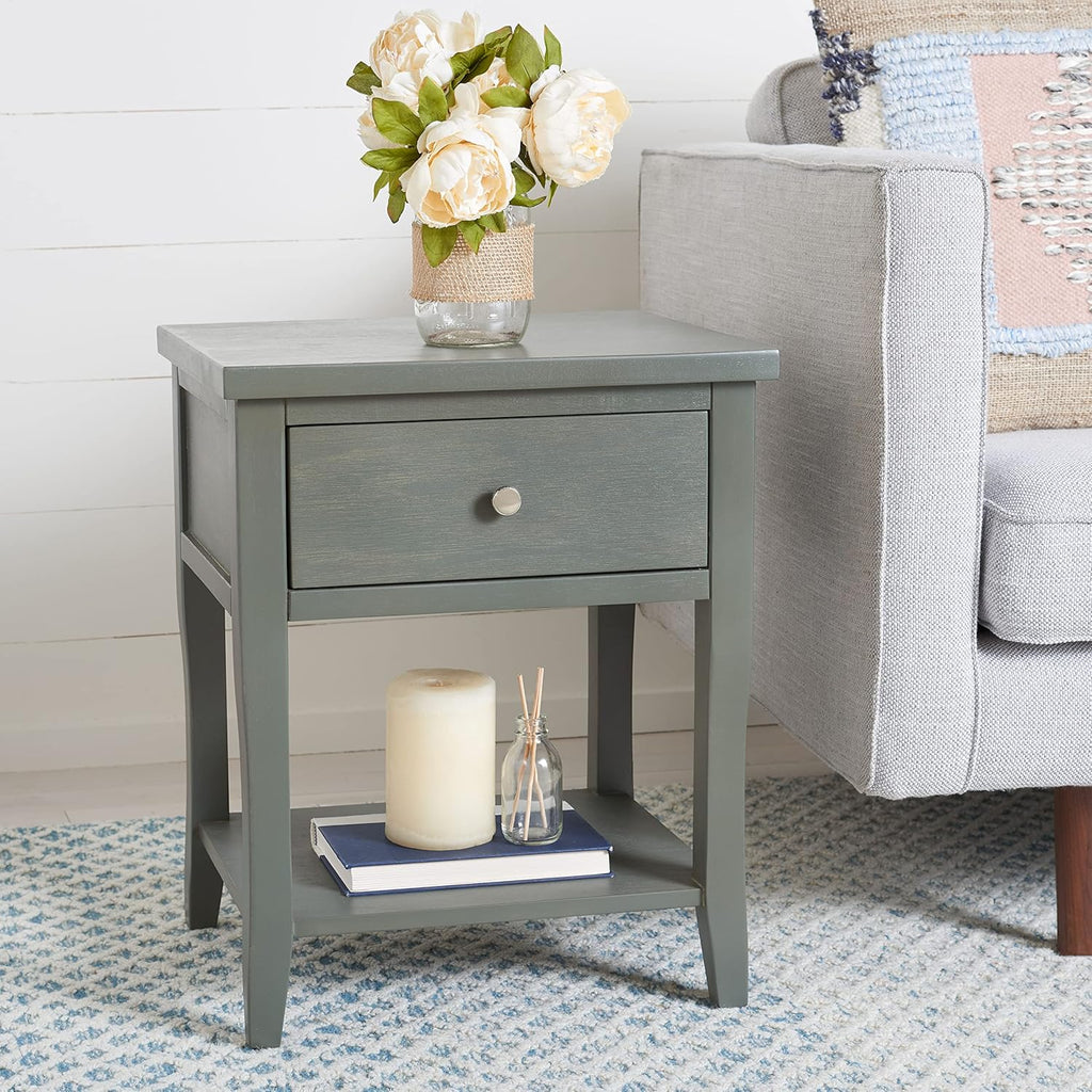 French Grey End Table W3431