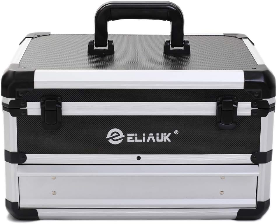 Portable Aluminum Tool Box with Drawer, Pack of 2 E532464