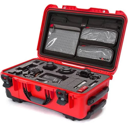 Red Hard Watertight DSLR Camera Case D877