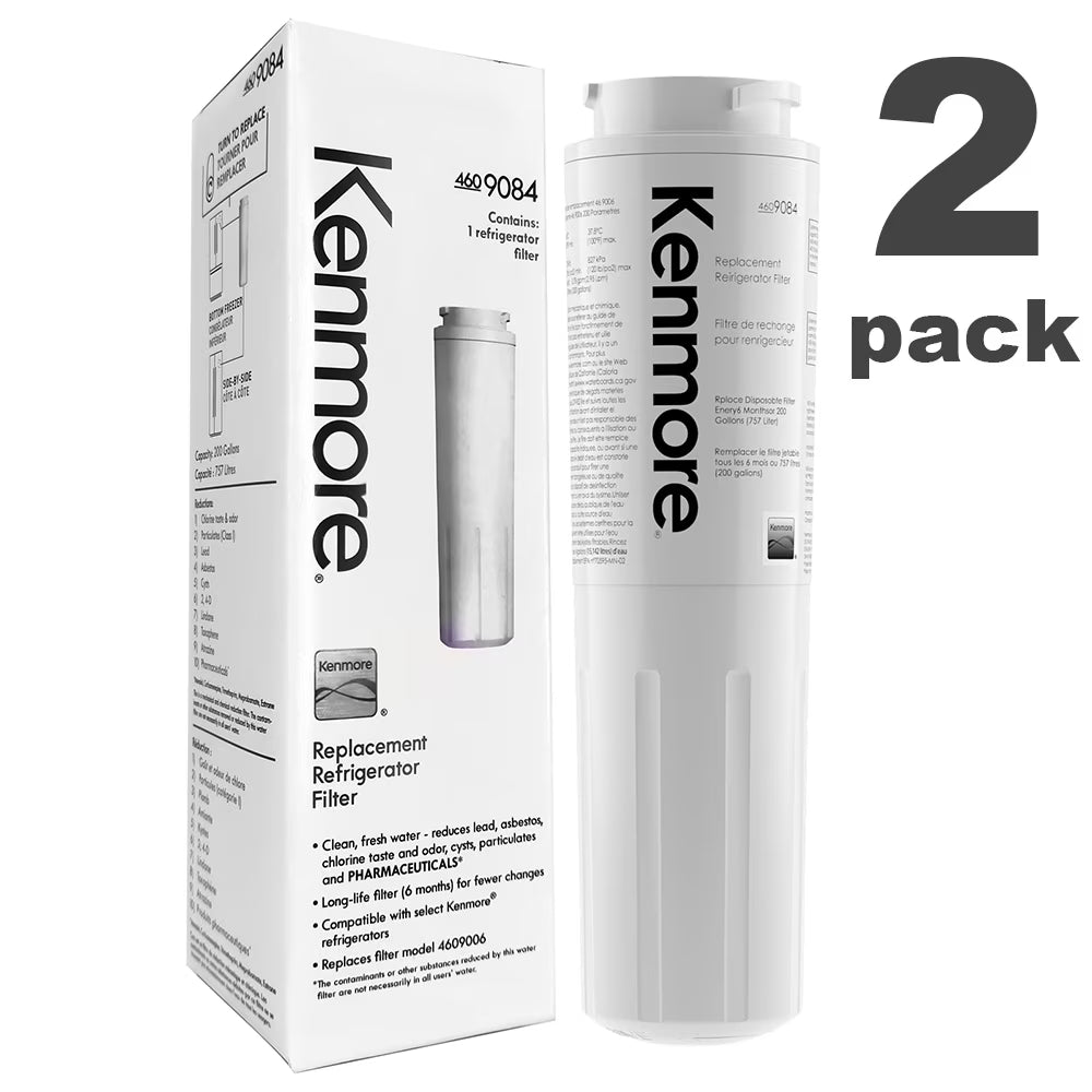 2 Packs Refrigerator Water Filter Cartridge O713801