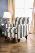 Beige Stripe Chair Z661
