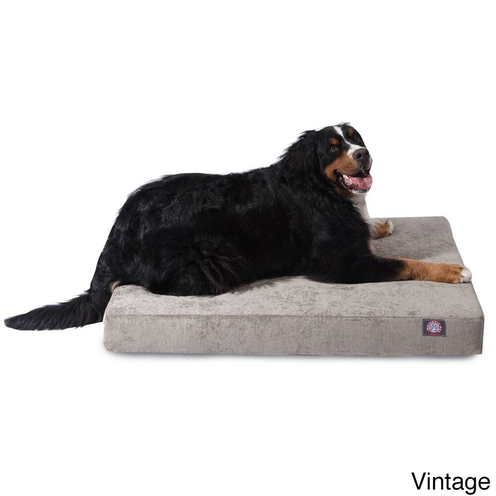 Large Orthopedic Memory Foam Rectangle Dog Bed Q38447