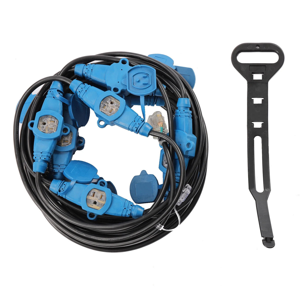 50' Heavy Duty Power Cable Extension Cord Outdoor D516984