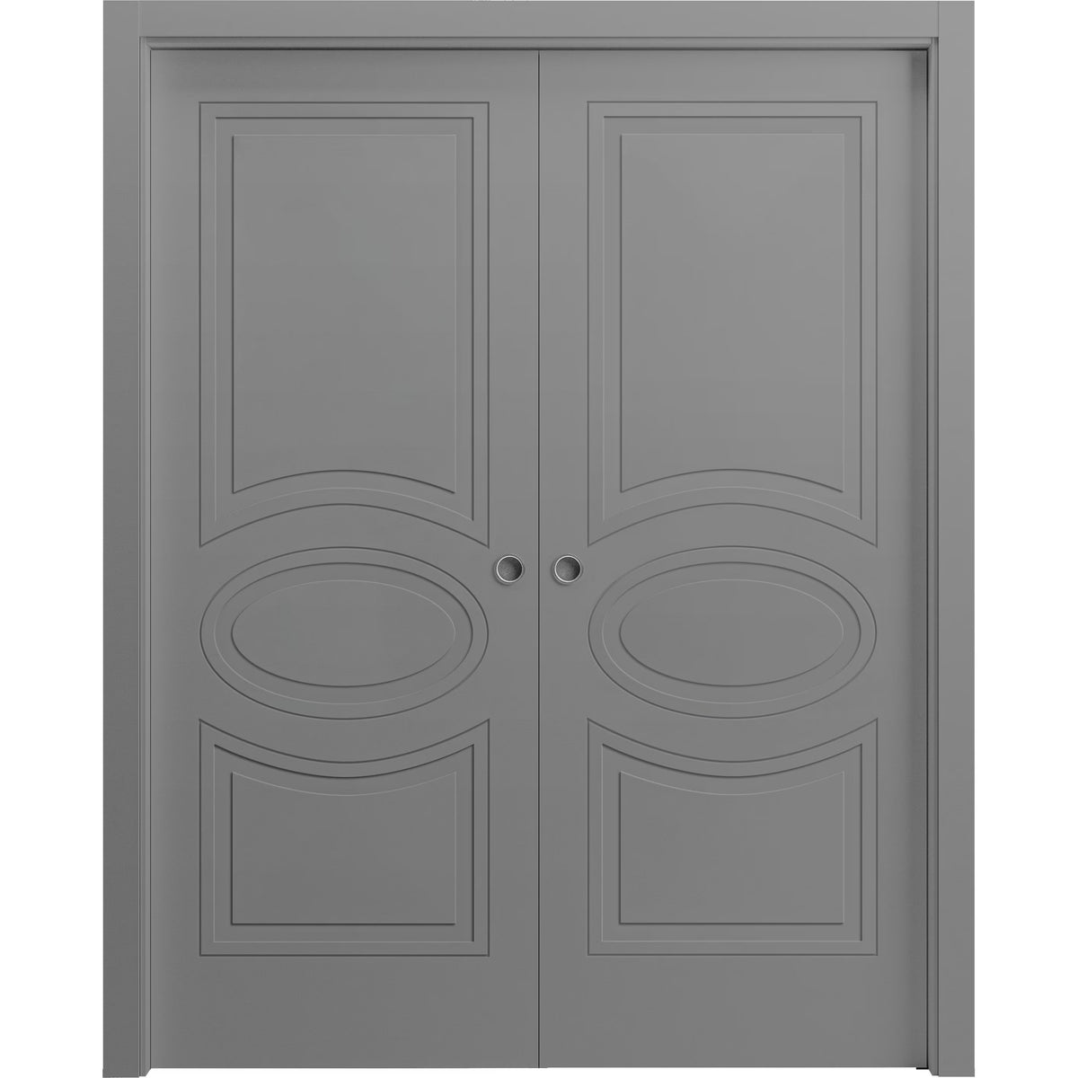 Sliding French Double Pocket Doors 36 x 80 inches MDF Interior Doors Q3599