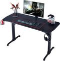 Red 48 Inch Gaming Desk with Mouse Pad and Headphone Hook V840373
