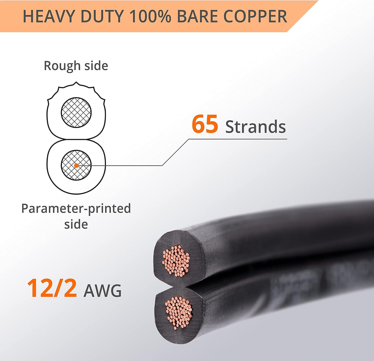 12/2 Low Voltage Landscape Lighting Wire 250 Feet H9091