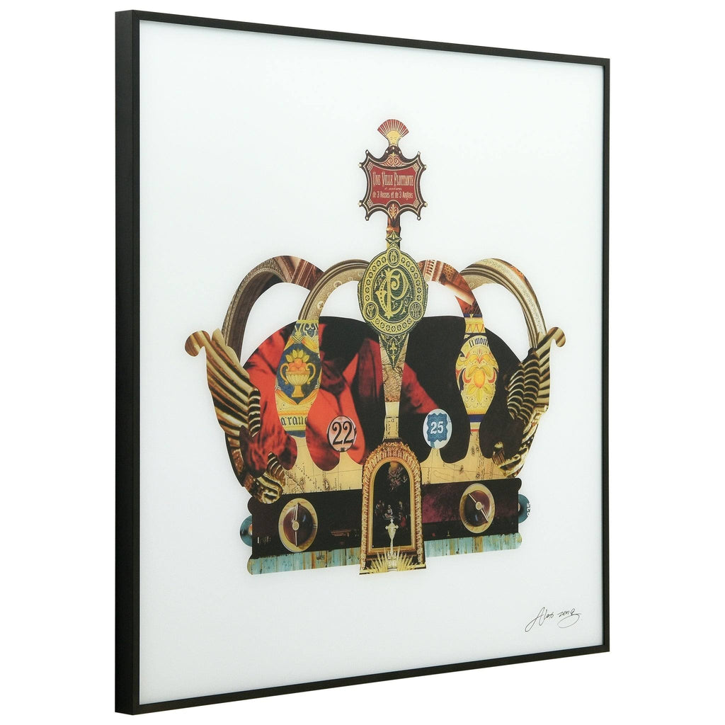 Printed on Glass Art with Anodized Aluminum Black Frame Wall G52673