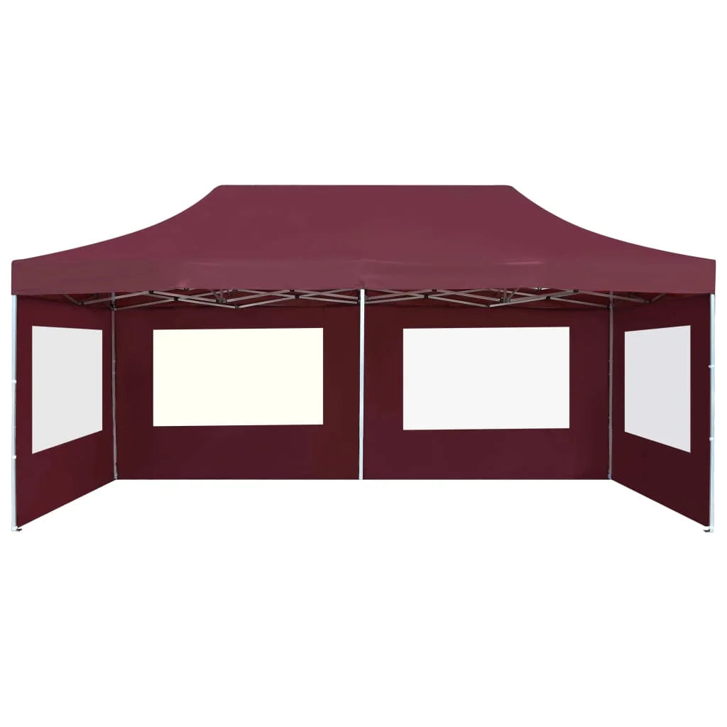 Wine Red Aluminum Folding Party Tent with Walls Y693