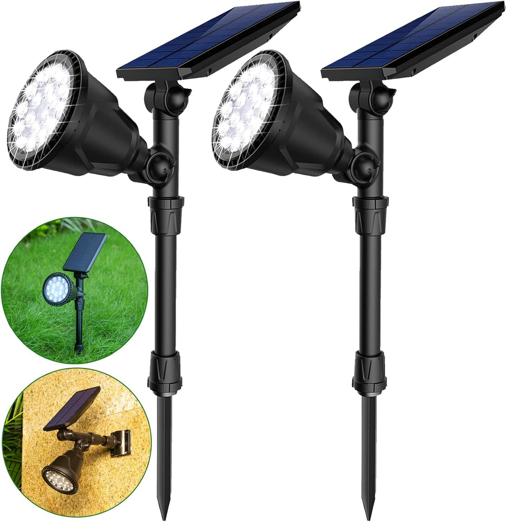 4 Pack Warm White Waterproof Solar Landscape Spotlights A921