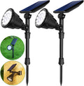 4 Pack Warm White Waterproof Solar Landscape Spotlights A921