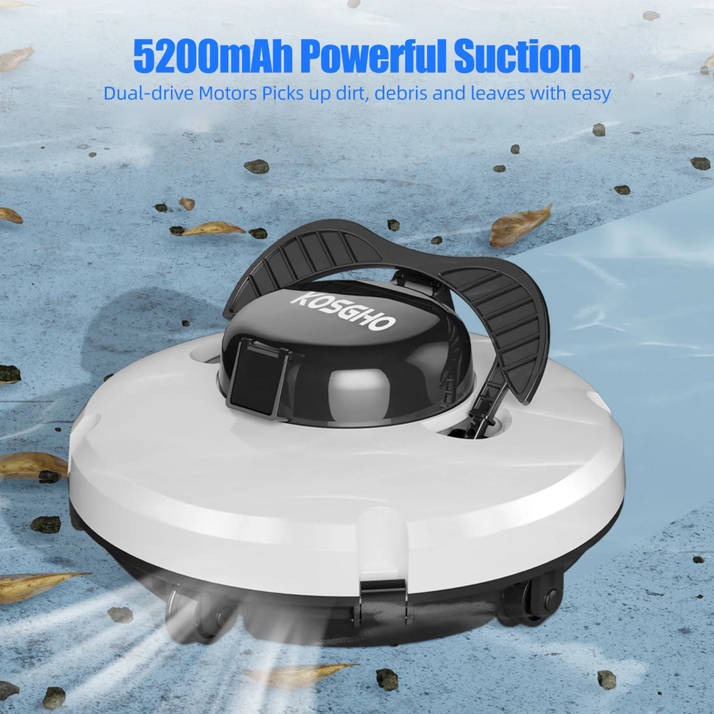 Cordless Robotic Pool Cleaner with Dual-Motor Z7874
