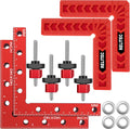 90 Degree Corner Clamp for Woodworking, 2 Aluminum Alloy Positioning Squares U3544