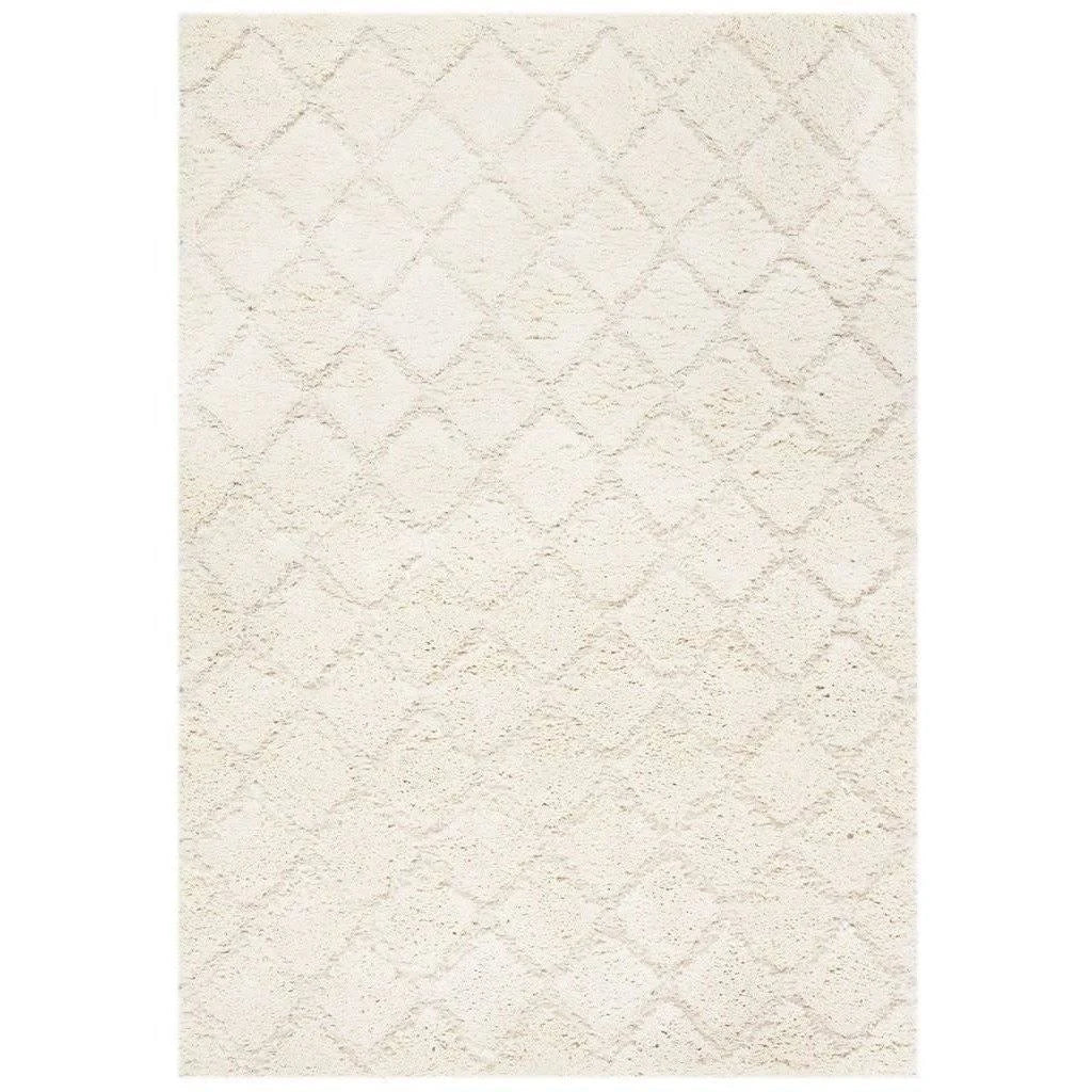 Creme Shag Square Rug J22414