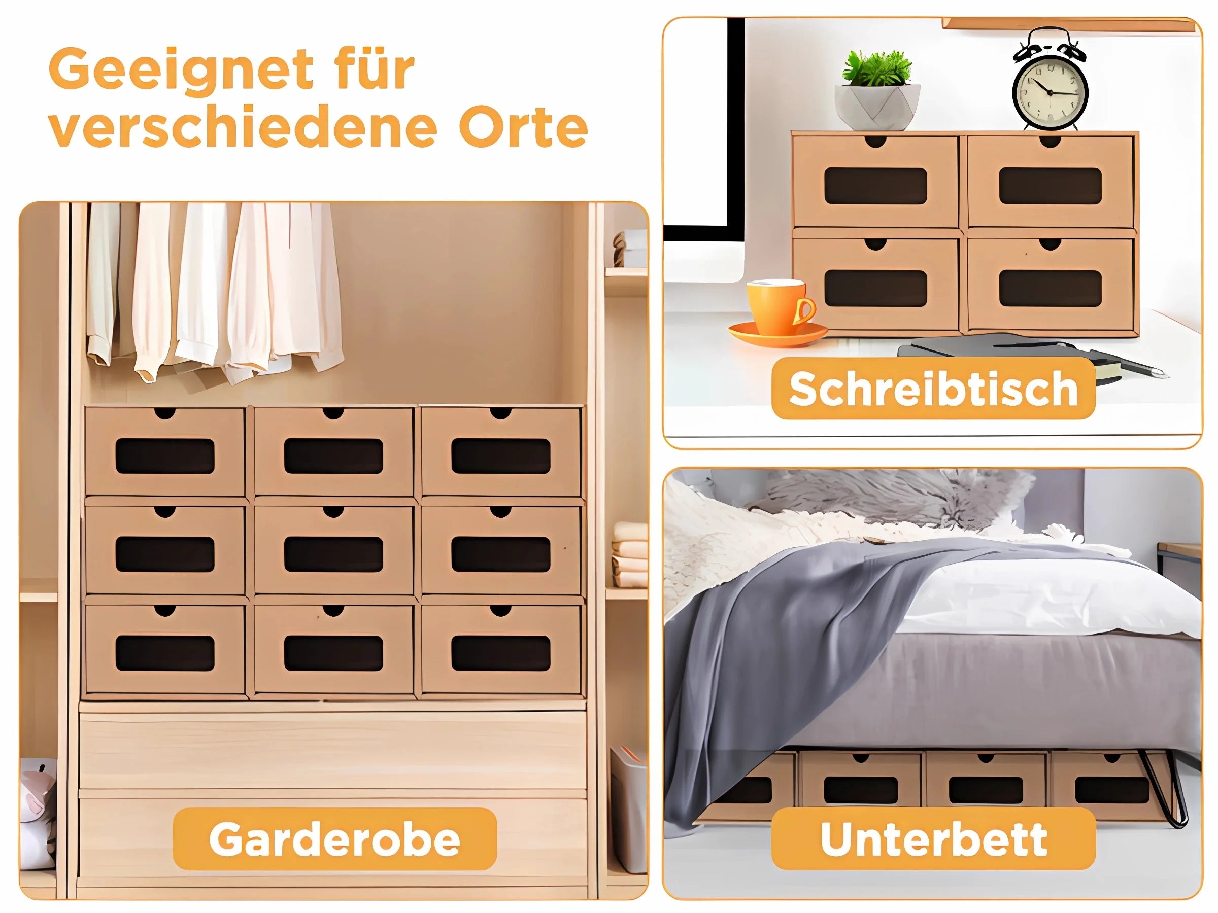 10Pcs Stackable Cardboard Shoe Box Storage Organizer H625834