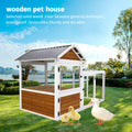 Large Wooden Chicken Coop with Nest Box M4800