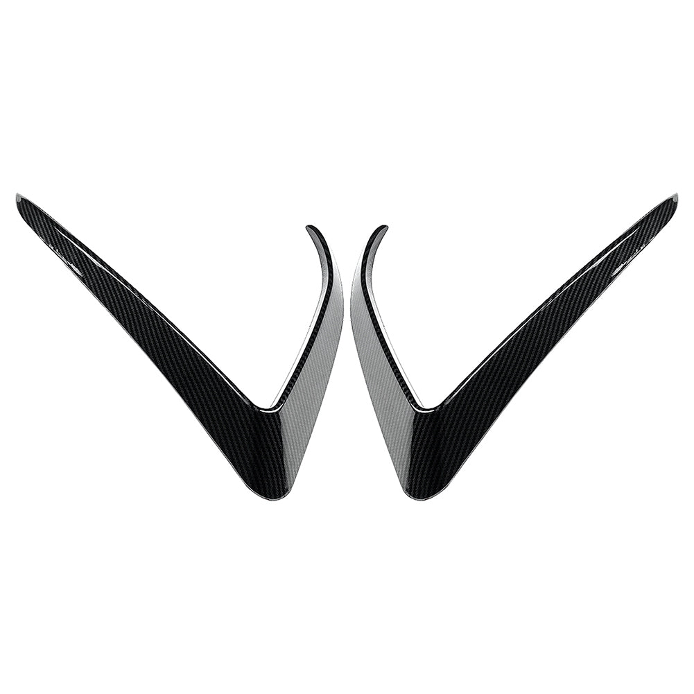 Carbon Fiber Front Fog Light Eyebrow Cover Trim Kit Q975