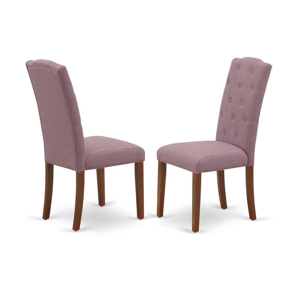 5pc Dining Set with Round Dinette Table and Four Parson Chairs C13108