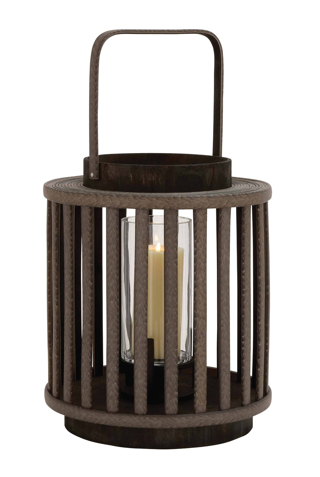 Wood Glass Lantern D64292