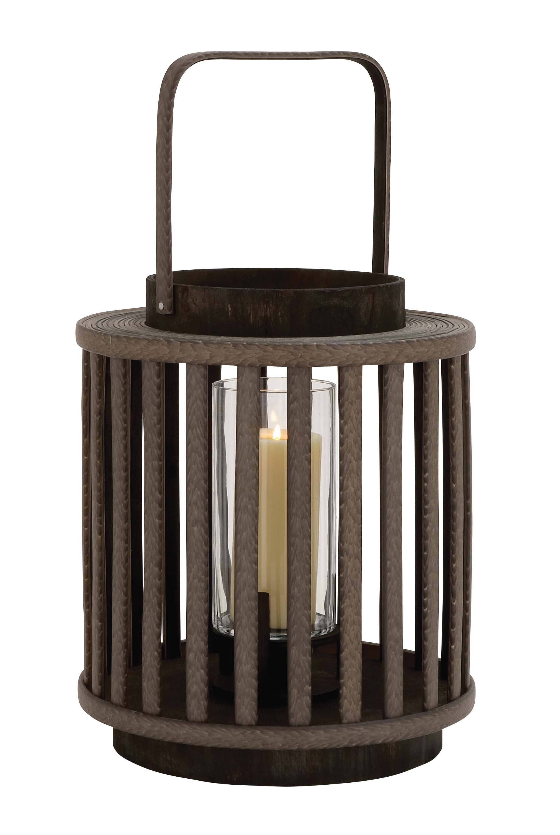 Wood Glass Lantern D64292