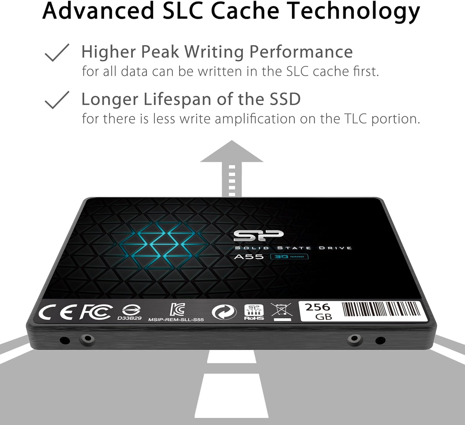 256GB SSD SATA III 2.5 7mm Internal Solid State Drive I675